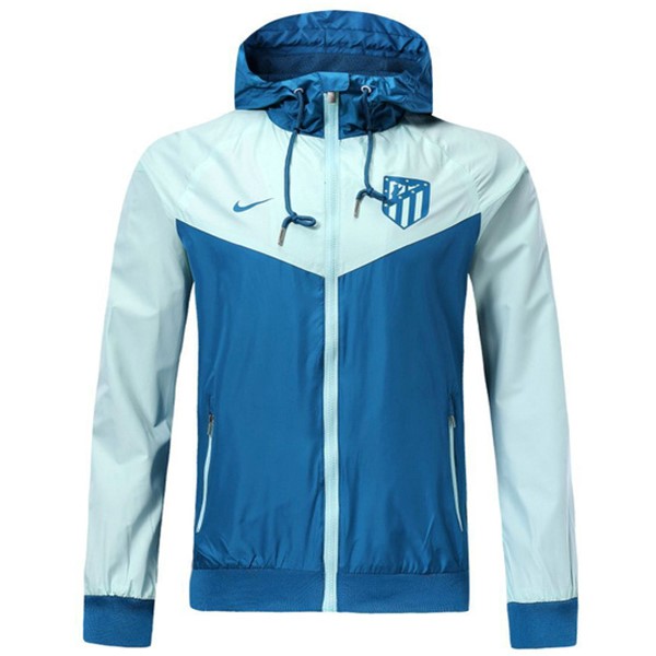 Windjacke Atletico Madrid 2018-19 Blau Fussballtrikots Günstig